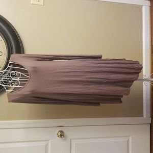 Women's brown comfy flowy dress